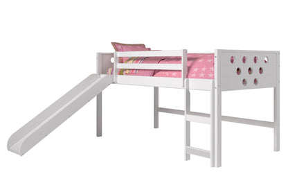 Circles Low Loft Bed with Slide