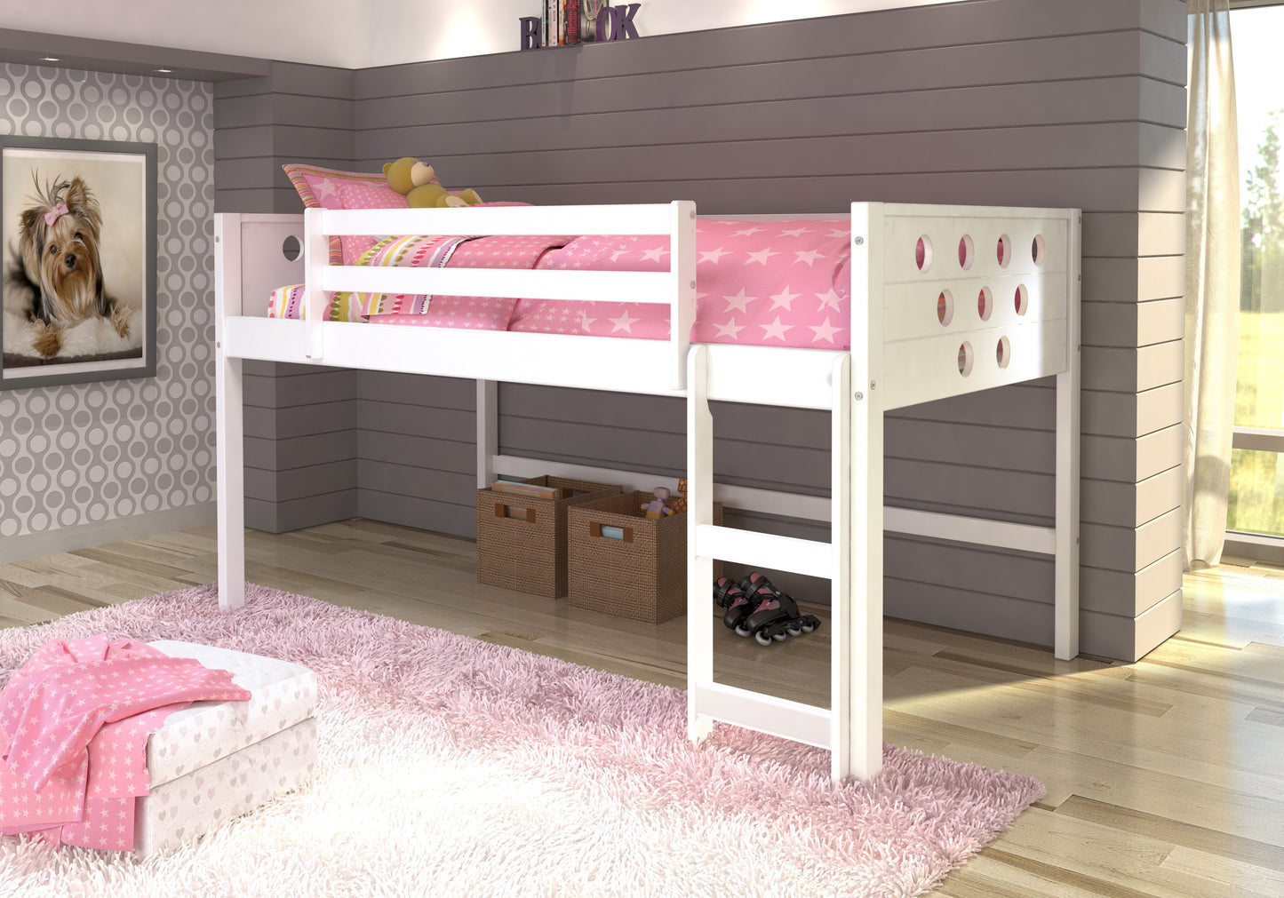 Circles Low Loft Bed