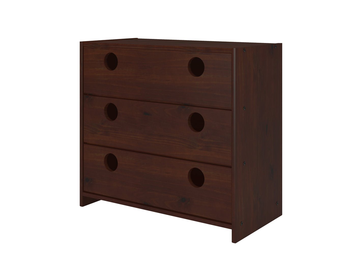Circles Cappuccino 3 Drawer Chest