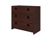 Circles Cappuccino 3 Drawer Chest