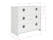 Circles 3 Drawer Chest