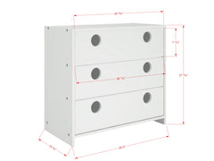 Circles 3 Drawer Chest