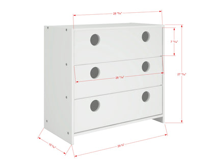 Circles 3 Drawer Chest