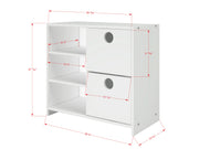 Circles 2 Drawer Chest with Shelf
