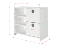 Circles 2 Drawer Chest with Shelf