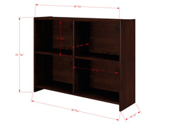 Circles Cappuccino Bookcase