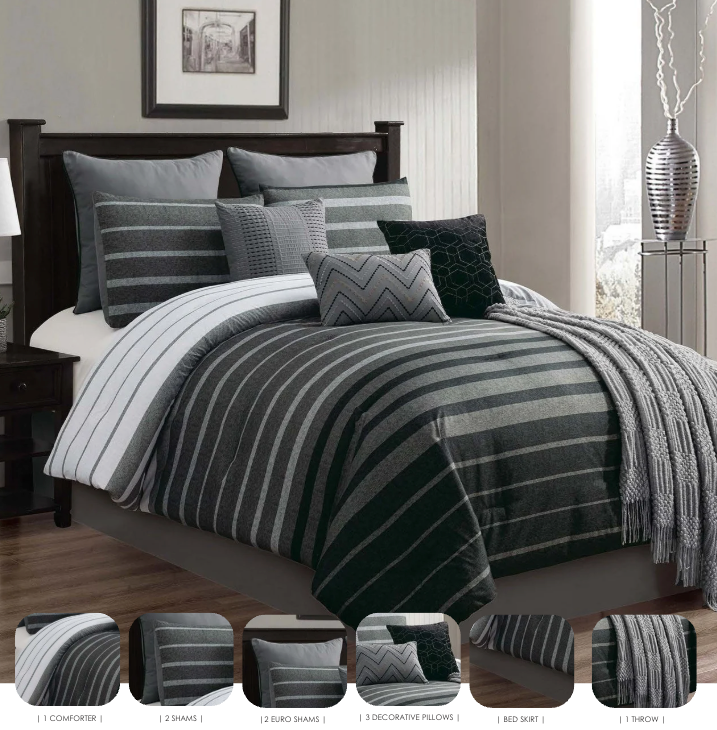Brennan Comforter Set Bundle