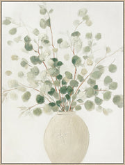 Soft Grove I Hand-Embellished Canvas in Frame