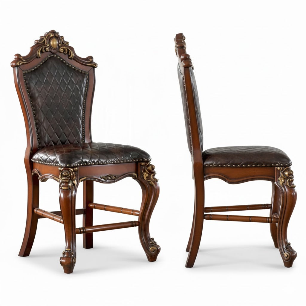 Picardy 48"H Upholstered Counter Height Chair (Set-2)