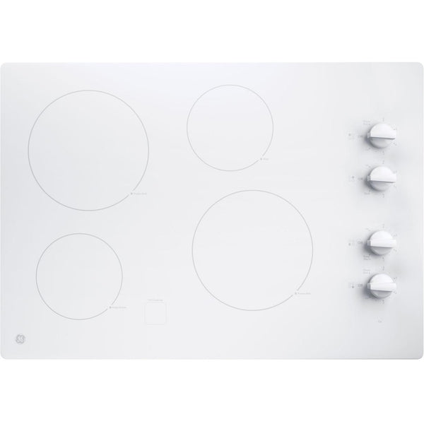 GE 30-inch Built-in Electric Cooktop JP3030TWWW