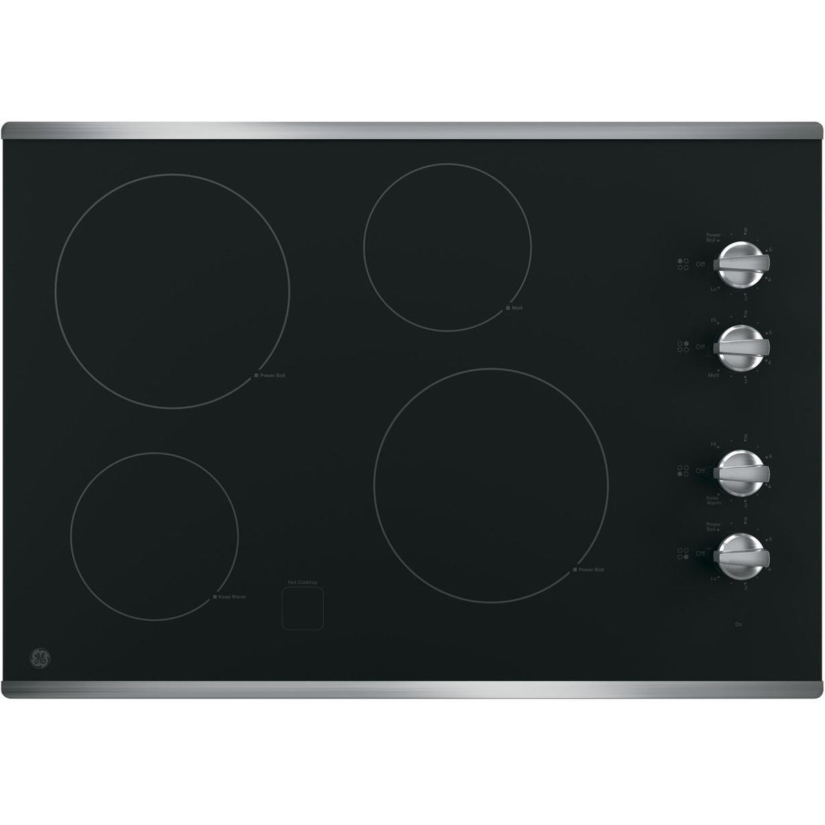  GE 30-inch Built-in Electric Cooktop JP3030SWSS IMAGE 1