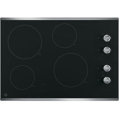  GE 30-inch Built-in Electric Cooktop JP3030SWSS IMAGE 1