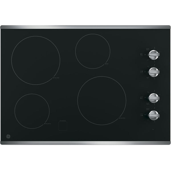 GE 30-inch Built-in Electric Cooktop JP3030SWSS