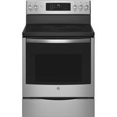 GE Profile 30-inch Freestanding Electric Range with Convection Technology PB900YVFS IMAGE 1