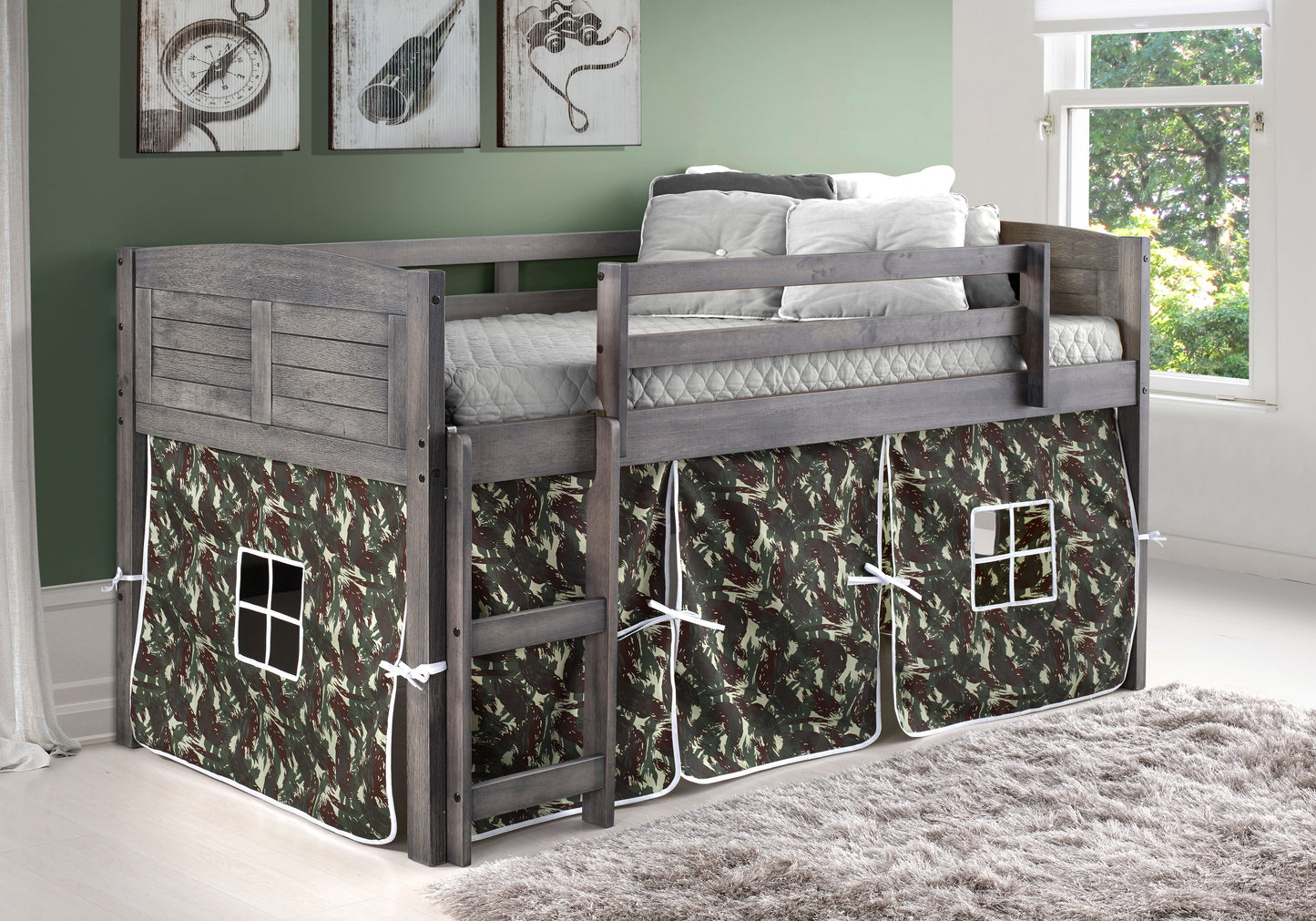 Loft bajo modular con rejilla