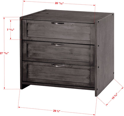 Louver 3 Drawer Chest