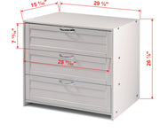 Louver 3 Drawer Chest