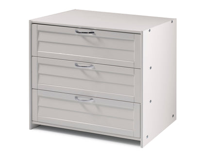 Louver 3 Drawer Chest