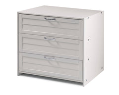 Louver 3 Drawer Chest