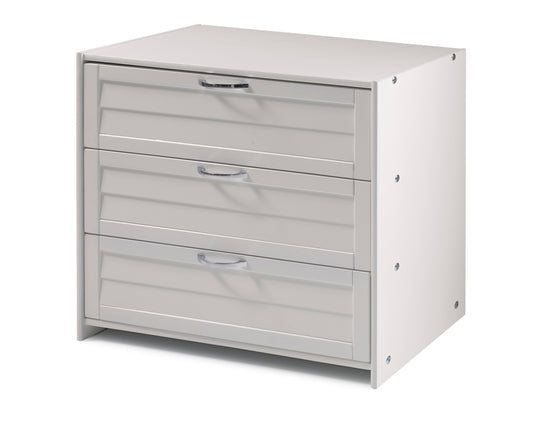 Louver 3 Drawer Chest