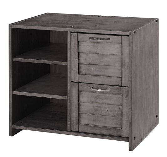 Louver 2 Drawer Chest & Shelf
