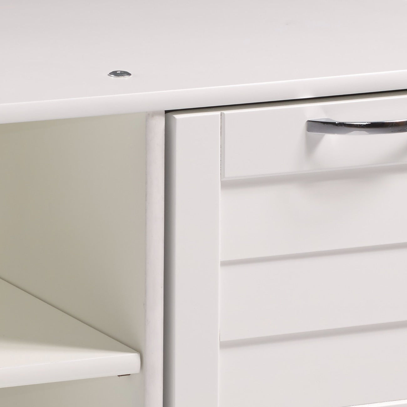 Louver 2 Drawer Chest & Shelf