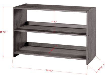 Louver Anique Grey Bookcase