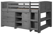Louver Modular Low Loft Bed - Group A