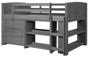 Louver Modular Low Loft Bed - Group B