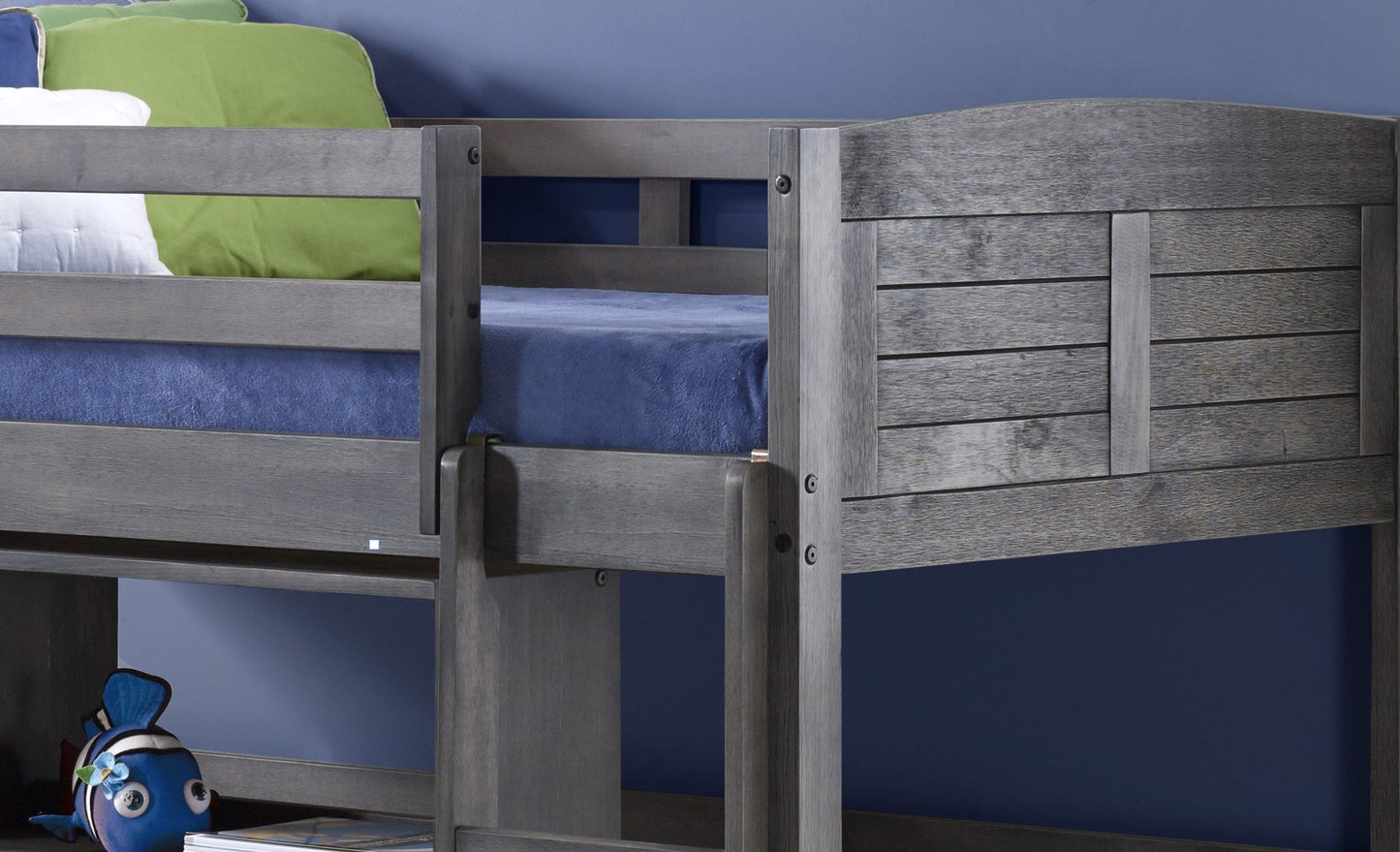 Louver Modular Low Loft Bed - Group C