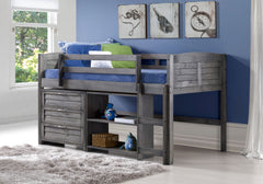 Louver Modular Low Loft Bed - Group C