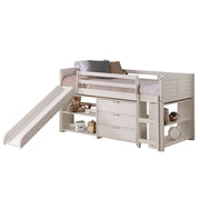 Louver Modular Low Loft Bed with Slide - Group B