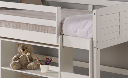 Louver Modular Low Loft Bed - Group C