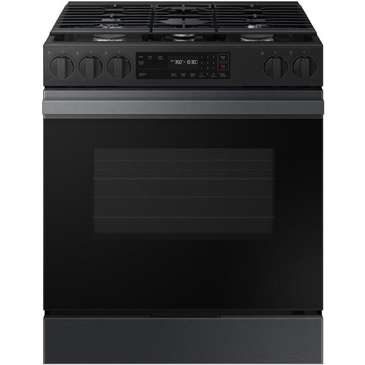  Samsung 6.0 cu. ft. Smart Slide-In Gas Range with Precision Knobs NSG6DG8100MT/AA IMAGE 1