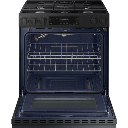  Samsung 6.0 cu. ft. Smart Slide-In Gas Range with Precision Knobs NSG6DG8100MT/AA IMAGE 2