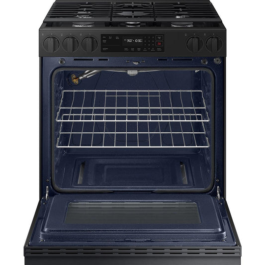  Samsung 6.0 cu. ft. Smart Slide-In Gas Range with Precision Knobs NSG6DG8100MT/AA IMAGE 2