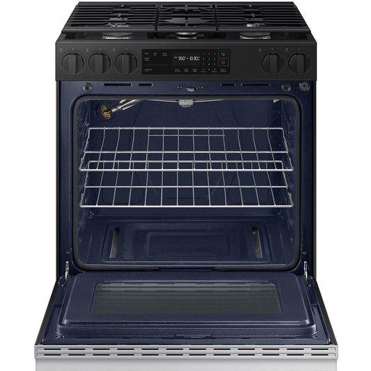  Samsung 6.0 cu. ft. Smart Slide-In Gas Range with Precision Knobs NSG6DG8100SR/AA IMAGE 2