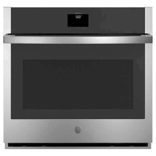 GE 30-inch, 5.0 cu. ft. built-in Single Wall Oven with True European Convection JTS5000SVSS