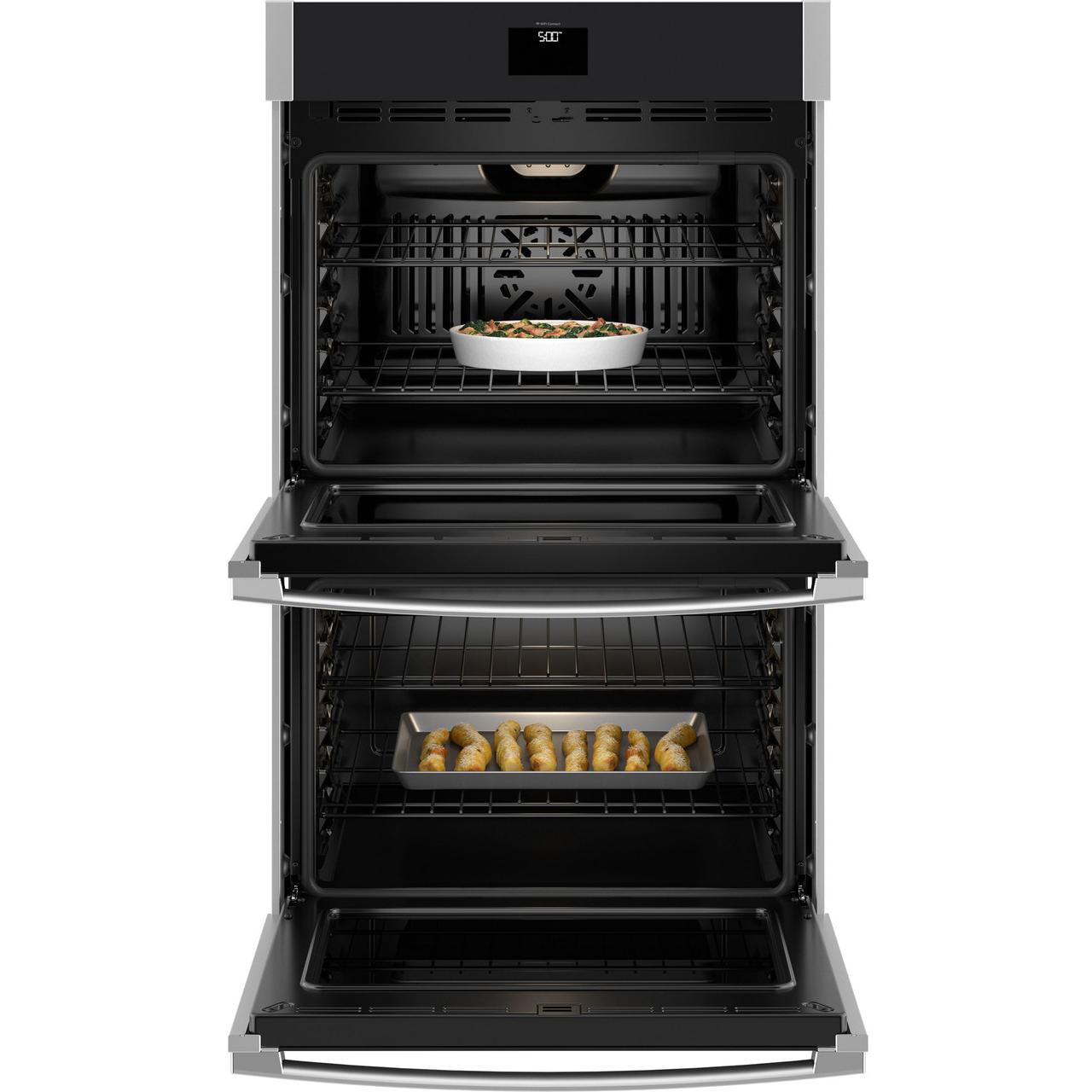 GE 30-inch, 10.0 cu. ft. Built-in Double Wall Oven with True European Convection Technology JTD5000SVSS IMAGE 2
