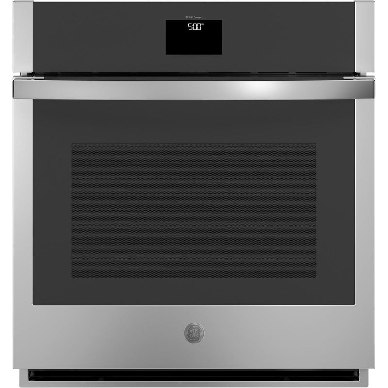 GE 27-inch, 4.3 cu. ft. Built-in Single Wall Oven with True European Convection JKS5000SVSS