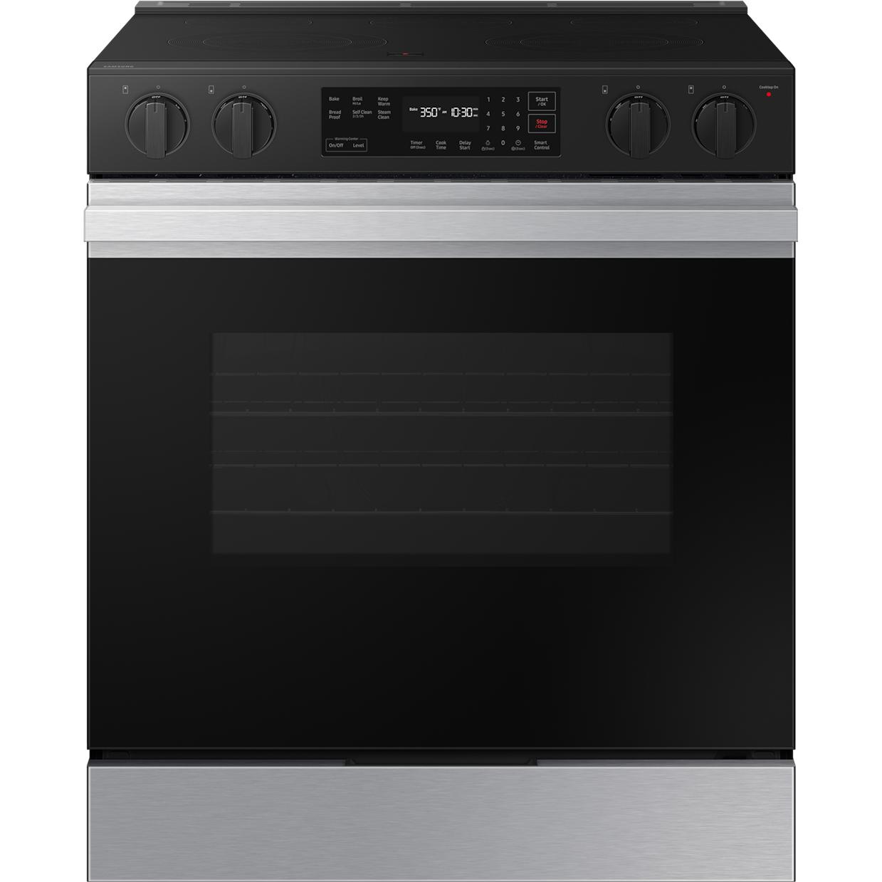  Samsung 6.3 cu. ft. Bespoke Smart Slide-In Electric Range NSE6DG8100SR/AA IMAGE 1