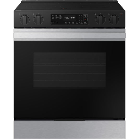 Samsung 6.3 cu. ft. Bespoke Smart Slide-In Electric Range NSE6DG8100SR/AA IMAGE 1