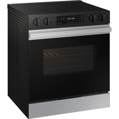  Samsung 6.3 cu. ft. Bespoke Smart Slide-In Electric Range NSE6DG8100SR/AA IMAGE 2