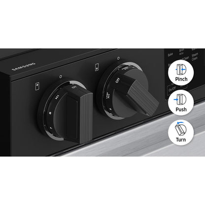  Samsung 6.3 cu. ft. Bespoke Smart Slide-In Electric Range NSE6DG8100SR/AA IMAGE 9