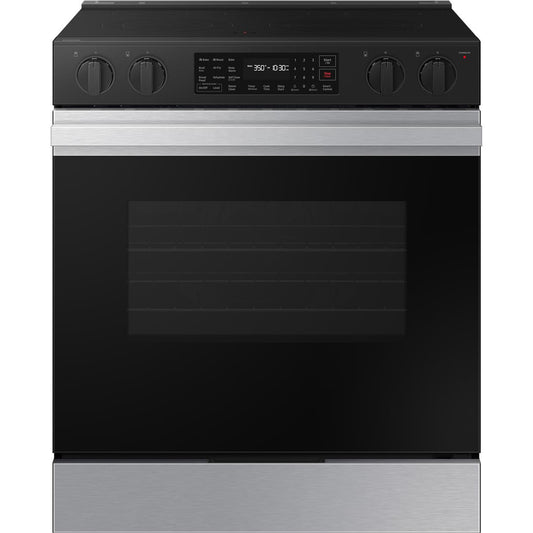 Samsung 6.3 cu. ft. Bespoke Smart Slide-In Electric Range NSE6DG8300SR/AA IMAGE 1