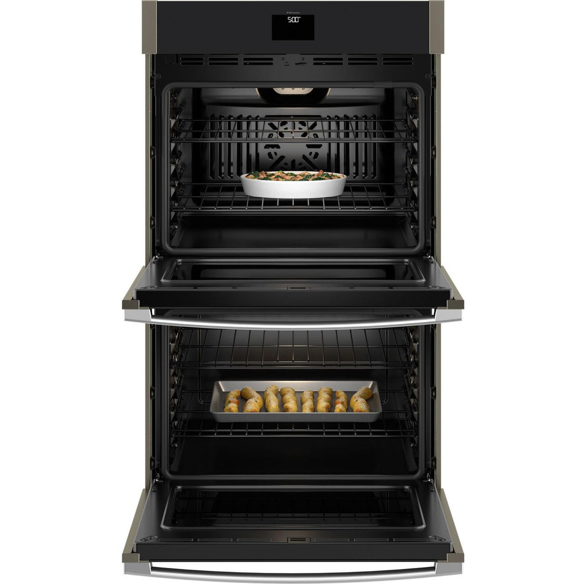 GE 30-inch, 10.0 cu. ft. Built-in Double Wall Oven with True European Convection Technology JTD5000EVES IMAGE 2