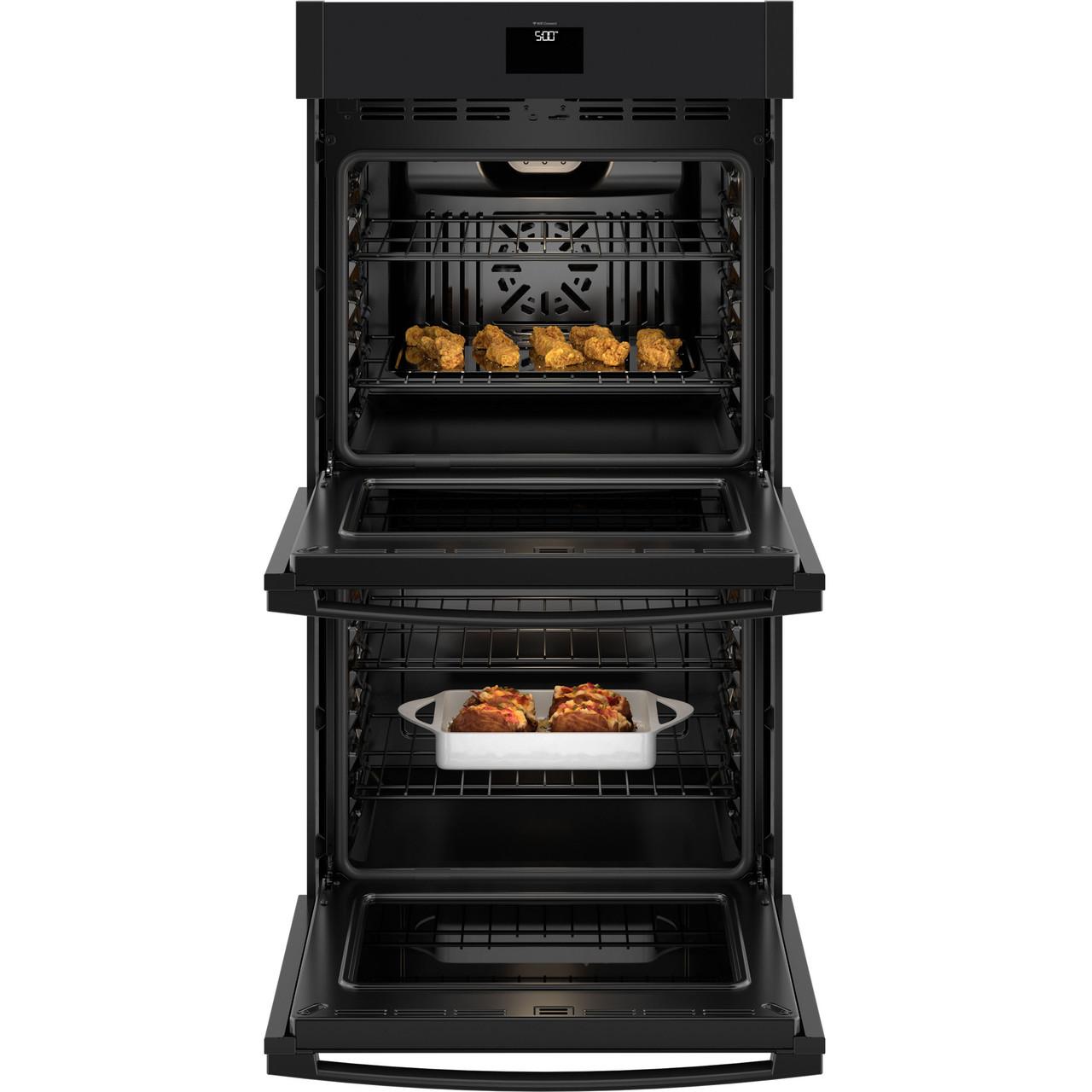 GE 27-inch Built-in Double Wall Oven with True European Convection Technology JKD5000DVBB IMAGE 2