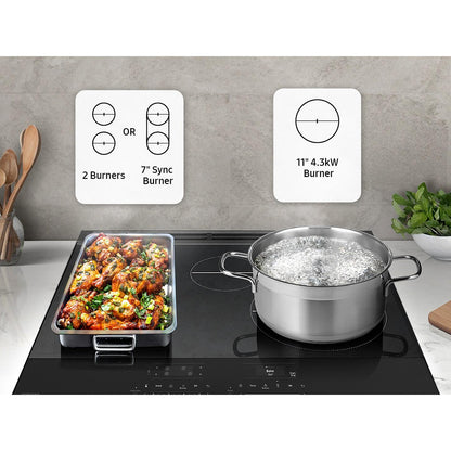  Samsung 6.3 cu. ft. Bespoke Smart Slide-In Induction Range NSI6DG9300SR/AA IMAGE 9