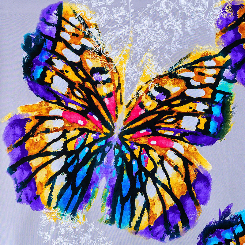 ''Vivid Spectrum Butterfly'' Printed Wrapped Canvas