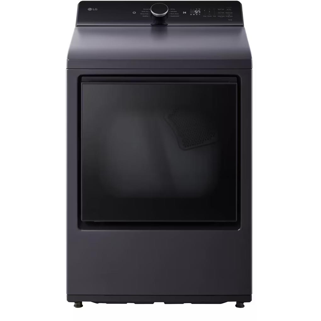  LG 7.3 cu. ft. Electric Dryer with EasyLoad™ Door and AI Sensing DLE8400BE IMAGE 1